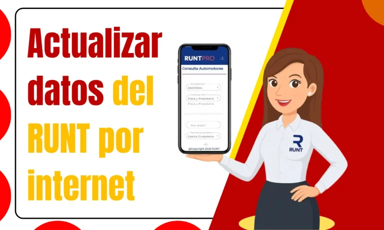 Actualizar datos del RUNT por internet