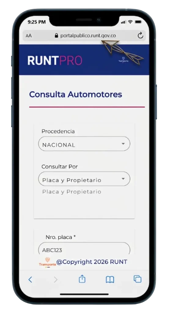 Ingresa al portal oficial del RUNT