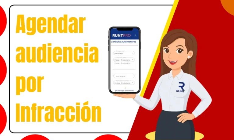 Agendar audiencia por infracción.