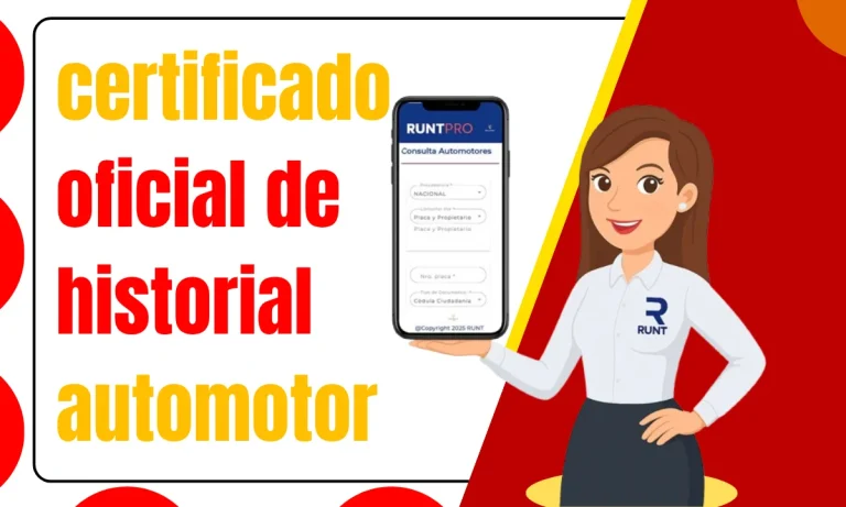 certificado oficial de historial automotor