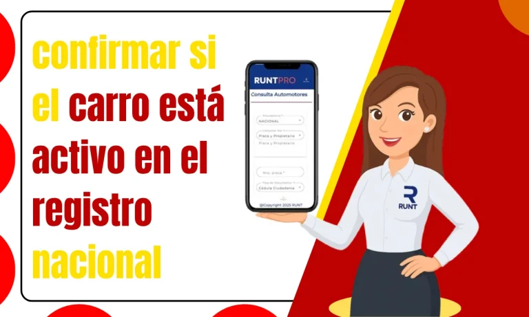 confirmar si el carro está activo en el registro nacional