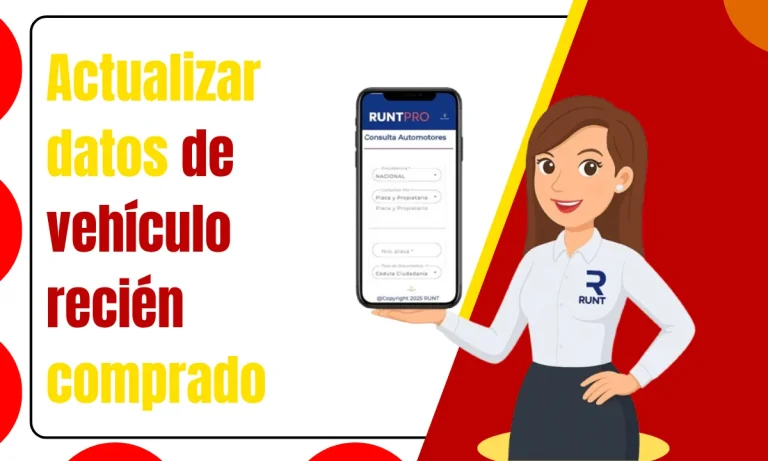 Actualizar datos de vehículo recién comprado