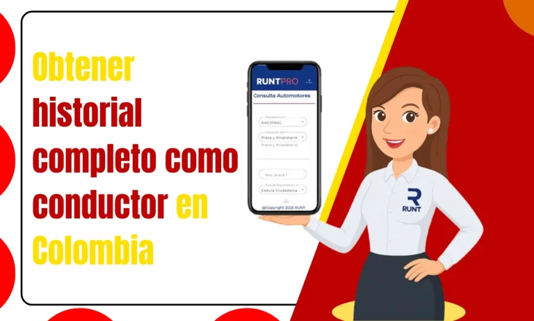 Obtener historial completo como conductor en Colombia