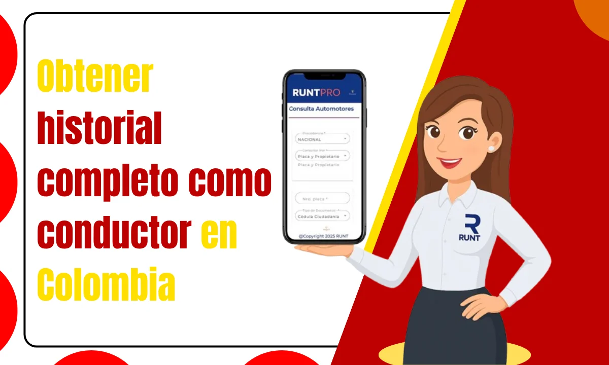 Obtener historial completo como conductor en Colombia