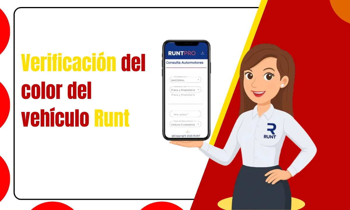 Verificación del color del vehículo RUNT