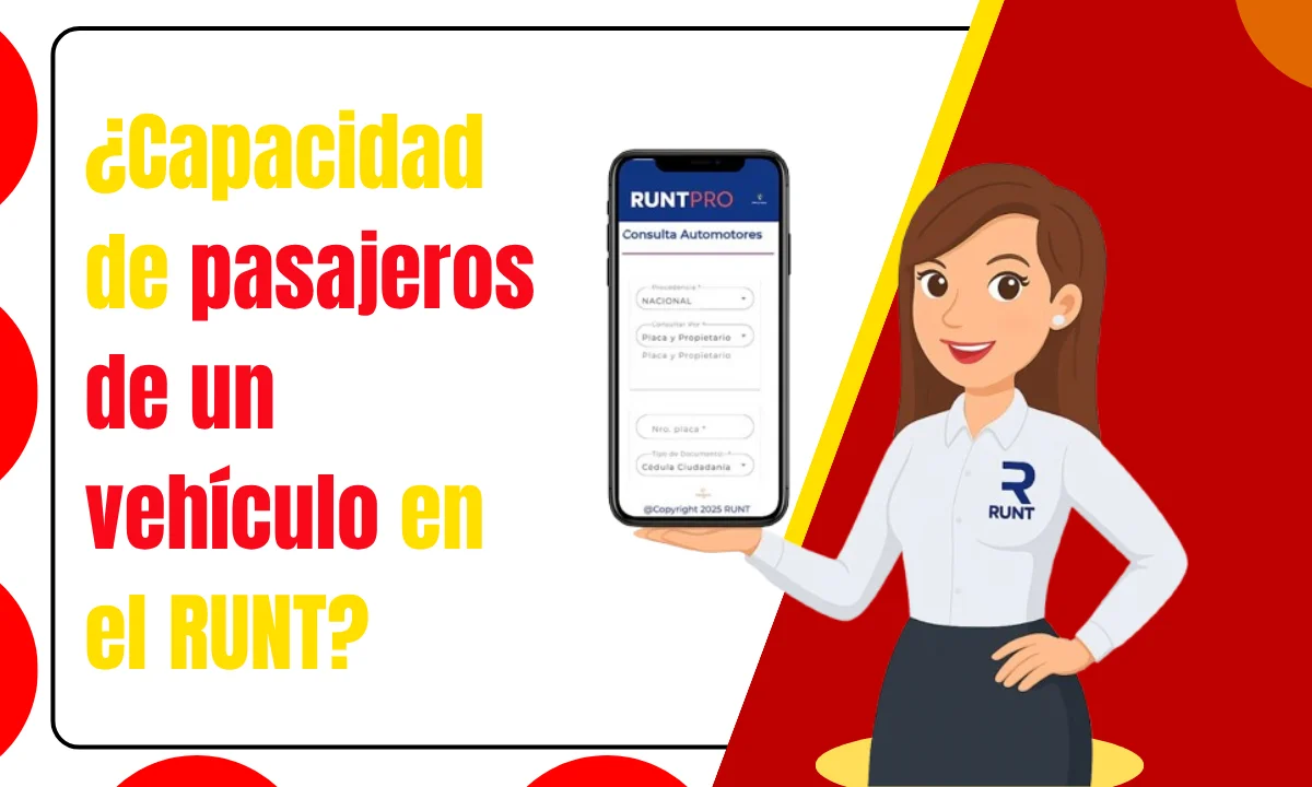 ¿Capacidad de pasajeros de un vehículo en el RUNT?